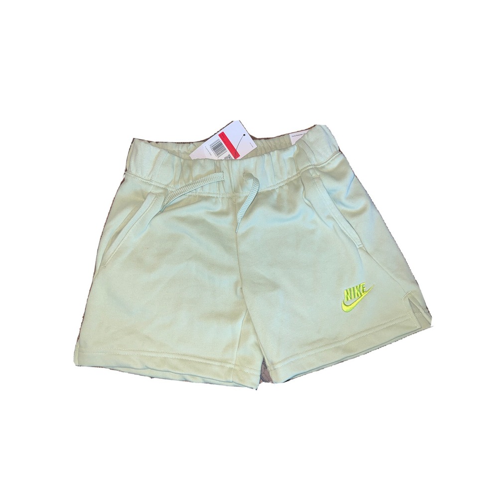 NIKE Olive Aura SPORTSWEAR CLUB FRENCH TERRY FLEECE SHORTS BIG KIDS/GIRLS L NEW